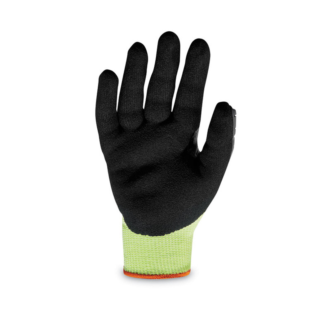 TENACIOUS HOLDINGS, INC. ergodyne® 17916 ProFlex 7141 ANSI A4 DIR Nitrile-Coated CR Gloves, EN388: 4X42DP, 9" Long, XX-Large, Lime, Pair