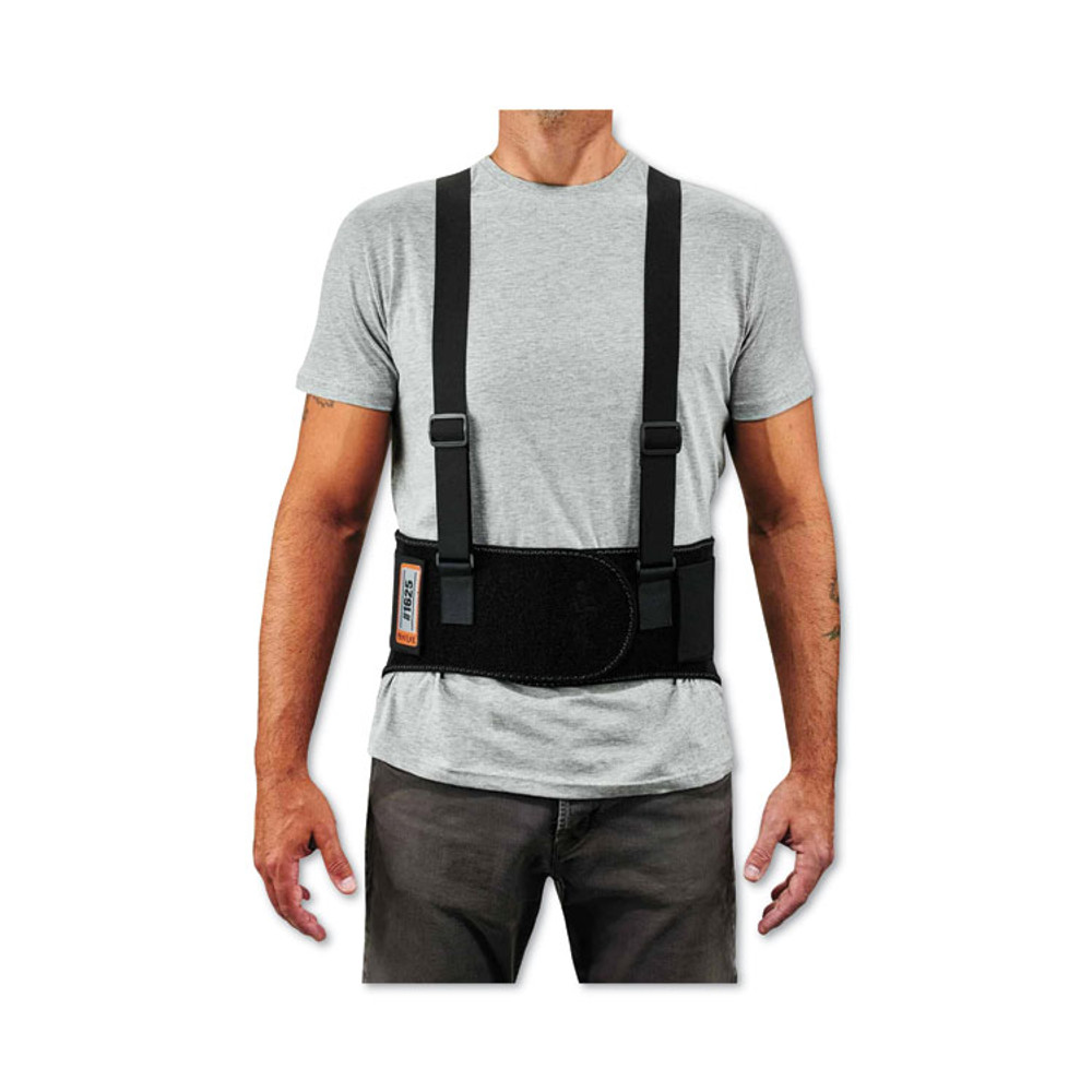 TENACIOUS HOLDINGS, INC. ergodyne® 11113 ProFlex 1625 Elastic Back Support Brace, Medium, 30" to 34" Waist, Black