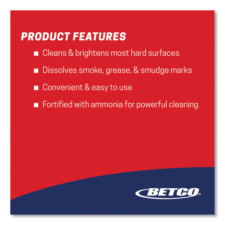 BETCO CORPORATION 1085500 Deep Blue Glass and Surface Cleaner, 55 gal Drum