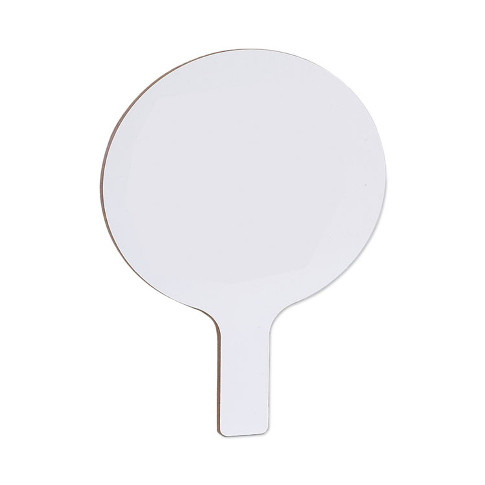 FLIPSIDE PRODUCTS 10036 Dry Erase Paddle, 9" x 5", White Surface, 12/Pack