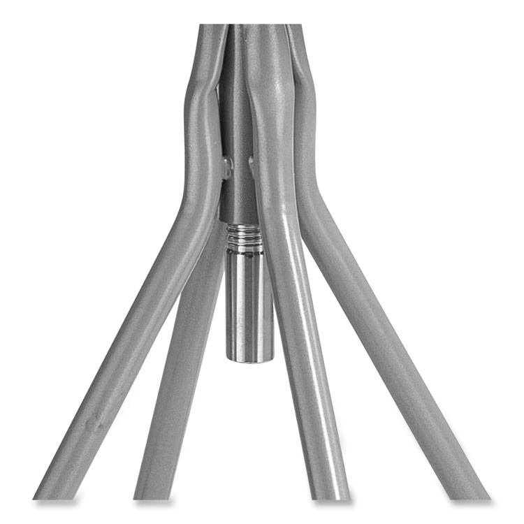 NATIONAL PUBLIC SEATING NPS® 6524H 6500 Series Height Adjustable Heavy Duty Padded Swivel Stool, Supports Up to 500 lb, 24" to 30" Seat Height, Gray