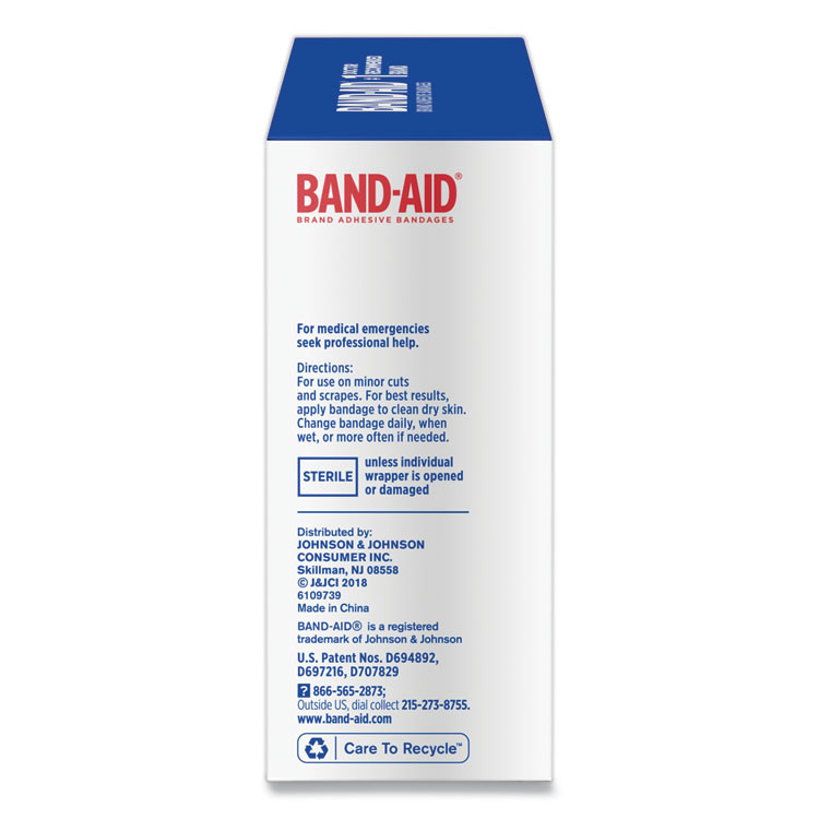 JOHNSON & JOHNSON BAND-AID® 4444 Flexible Fabric Adhesive Bandages, 1 x 3, 100/Box