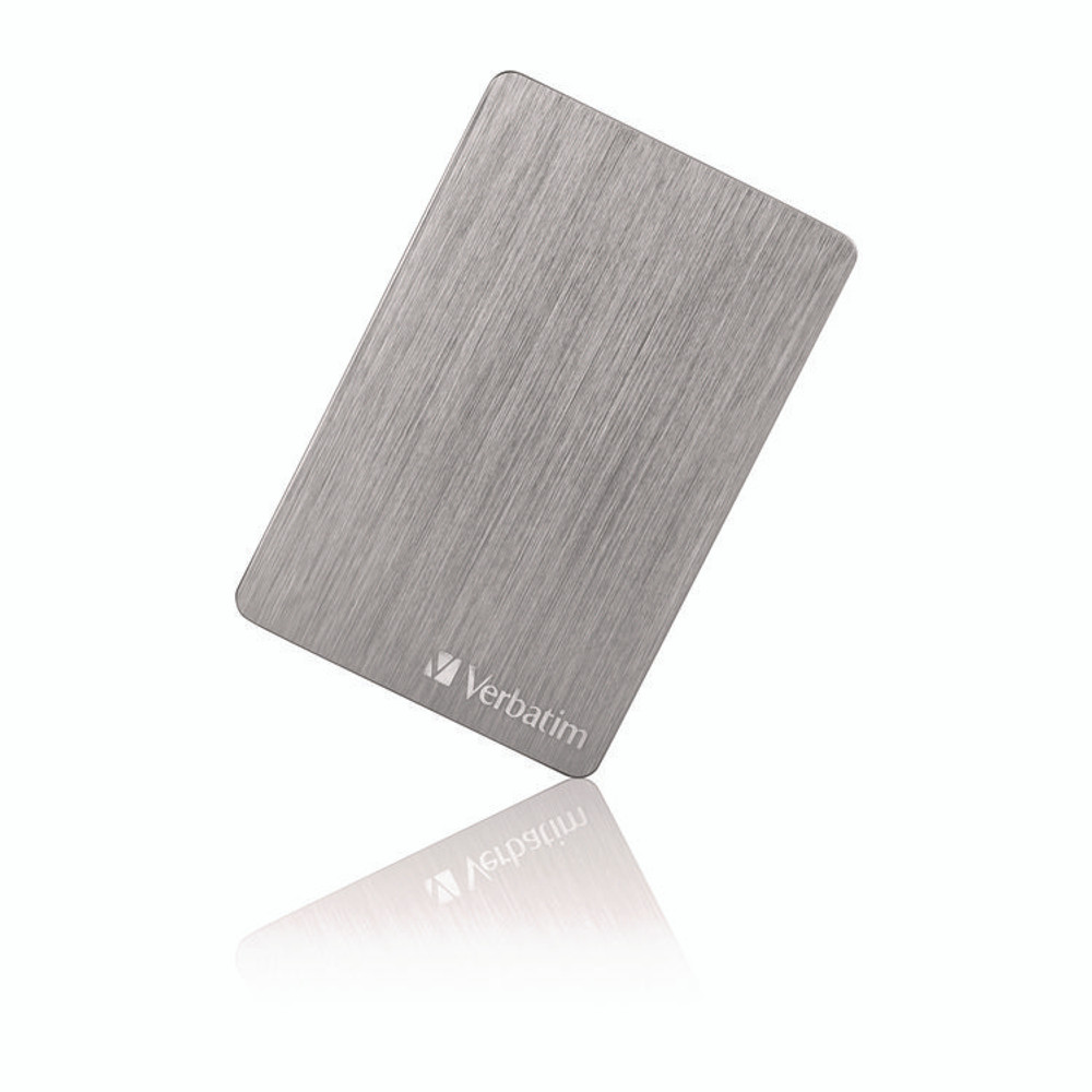 VERBATIM CORPORATION 53662 Store n' Go ALU Slim Portable Hard Drive, 1 TB, USB 3.2 Gen 1, Space Gray