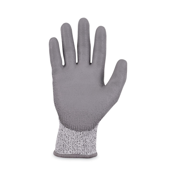 TENACIOUS HOLDINGS, INC. ergodyne® 10453 ProFlex 7030 ANSI A3 PU Coated CR Gloves, EN388: 4X42C, 9" Long, Medium, Gray, 12 Pairs