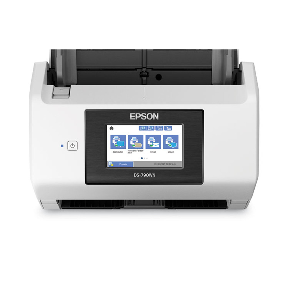 EPSON AMERICA, INC. B11B265201 DS-790WN Wireless Network Color Document Scanner, 600 dpi Optical Resolution, 100-Sheet Duplex Auto Document Feeder