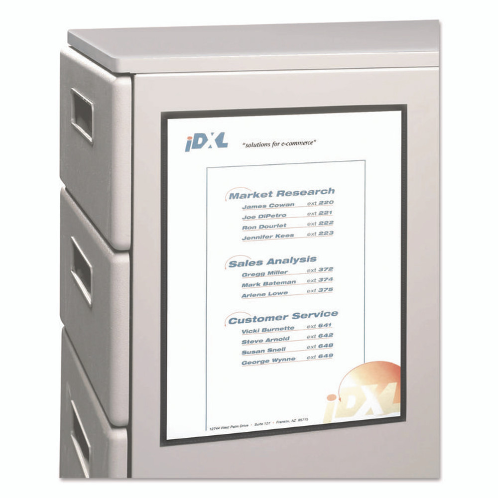 C-LINE PRODUCTS, INC 37911 Magnetic Cubicle Keepers Display Holders, 9.2 x 11.69, Magnetic Mount, Clear, 2/Pack