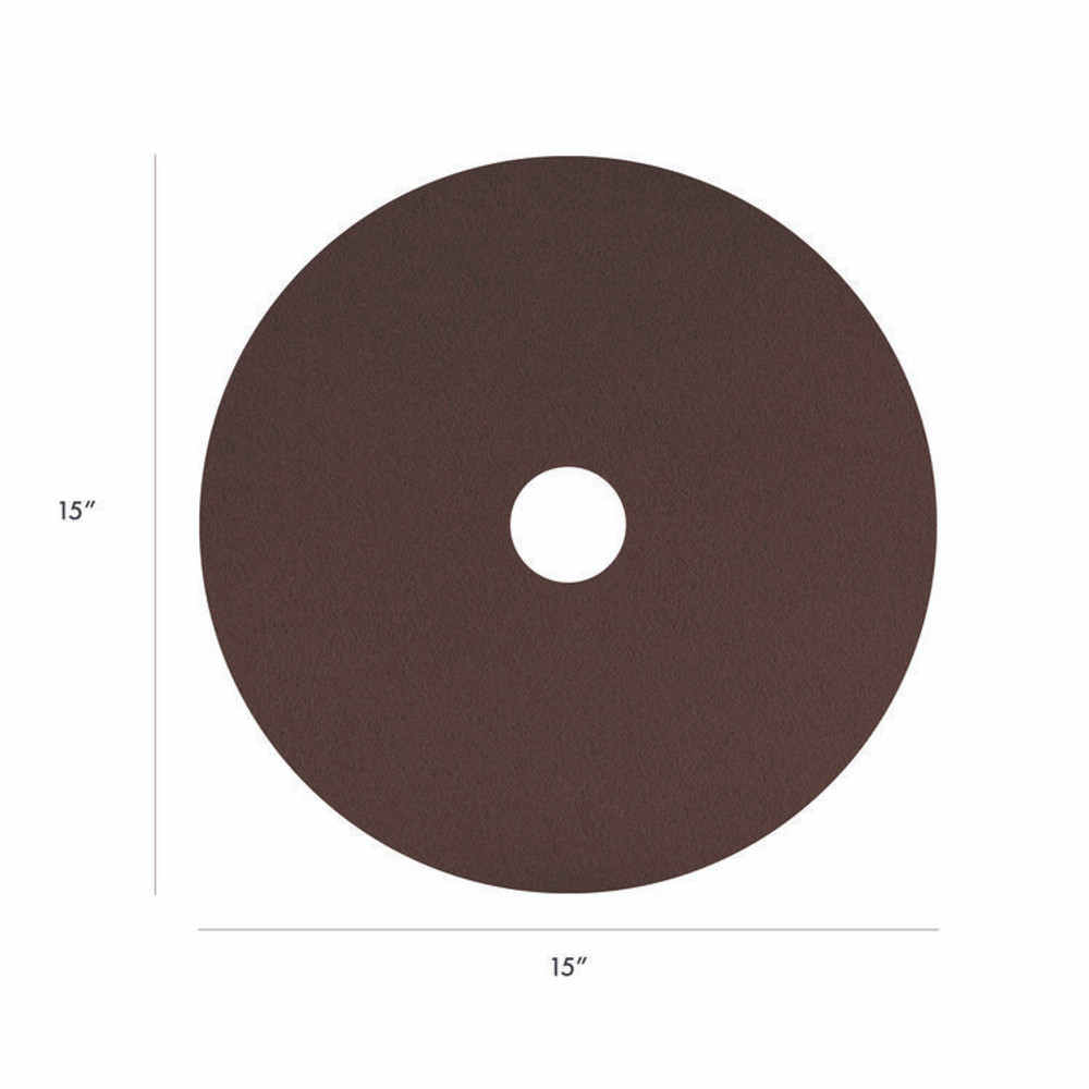 AMERICO MANUFACTURING CO 420715 EcoPrep EPP Specialty Pads, 15" Diameter, Maroon, 10/Carton