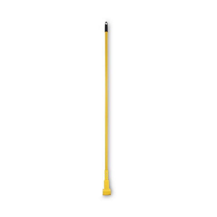 BOARDWALK 610 Plastic Jaws Mop Handle for 5" Wide Mop Heads, 1" dia x 60", Yellow