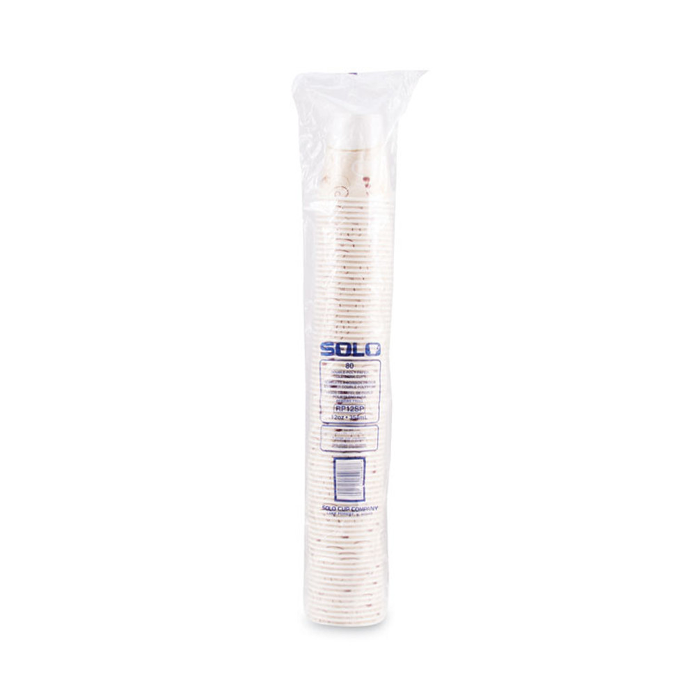 DART SOLO® RP12SPSYM Double Sided Poly (DSP) Paper Cold Cups, 12 oz, Symphony Design, 80/Sleeve, 25 Sleeves/Carton
