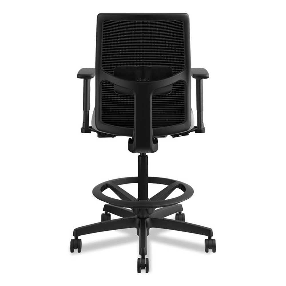 HON COMPANY I2S1AMLC22T Ignition 2.0 Ilira-Stretch Mesh Back Task Stool, Supports Up to 300 lb, 23" to 32" Seat Height, Frost Seat, Black Back/Base