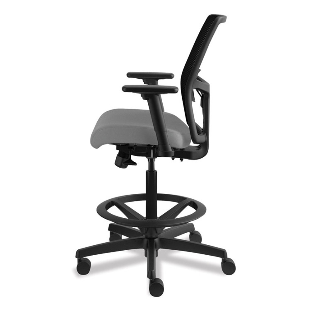 HON COMPANY I2S1AMLC22T Ignition 2.0 Ilira-Stretch Mesh Back Task Stool, Supports Up to 300 lb, 23" to 32" Seat Height, Frost Seat, Black Back/Base