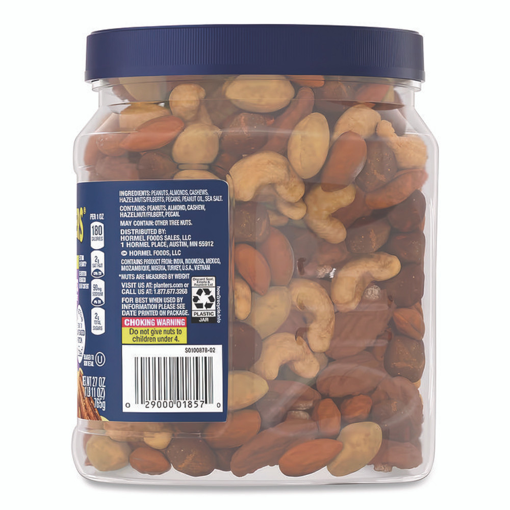 KRAFT FOODS, INC Planters® 01857 Salted Mixed Nuts, 27 oz Canister
