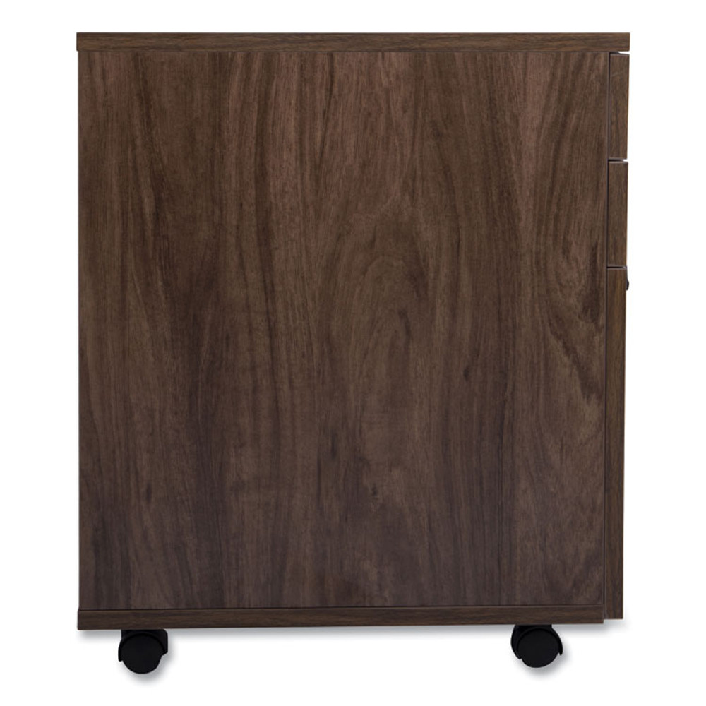 UNION & SCALE 24398957 Essentials Mobile Pedestal File, Left or Right, 3-Drawers: Box/Box/File, Legal/Letter, Espresso, 15.6" x 21.3" x 24.3"