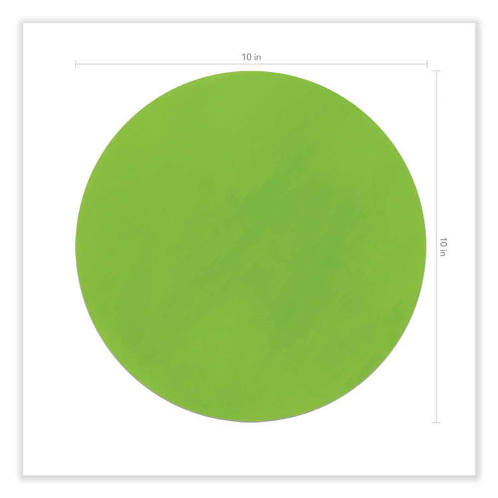 PACON CORPORATION 9012 Self Stick Dry Erase Circles, 10" x 10", Assorted Surface, 10/Pack