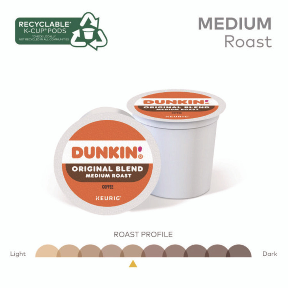 KEURIG DR PEPPER Dunkin'® 1267CT K-Cup Pods, Dunkin Regular, 88/Carton