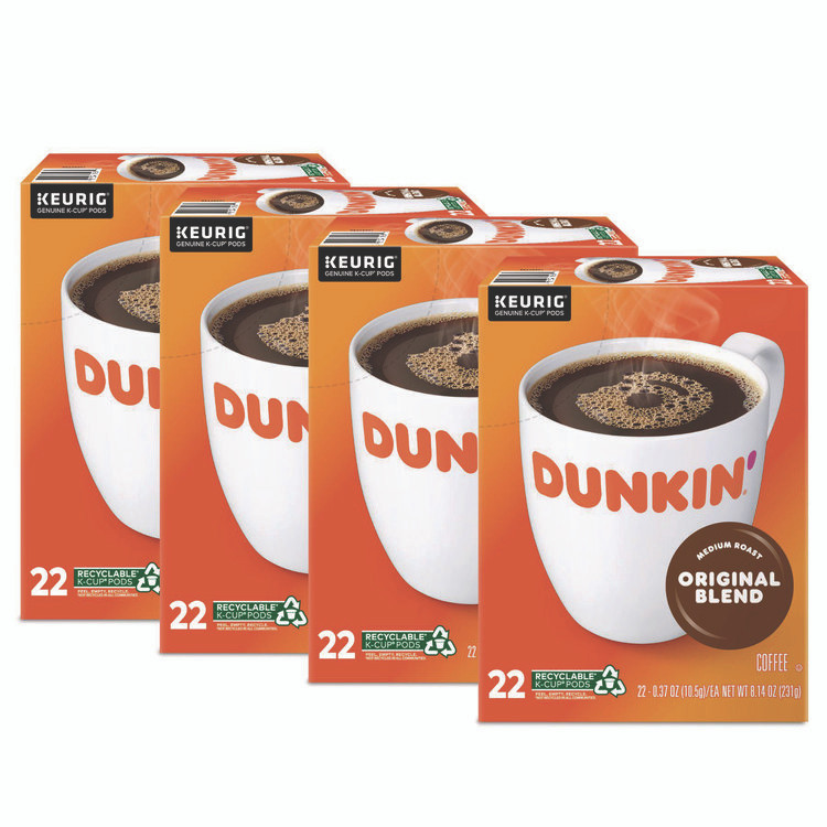 KEURIG DR PEPPER Dunkin'® 1267CT K-Cup Pods, Dunkin Regular, 88/Carton