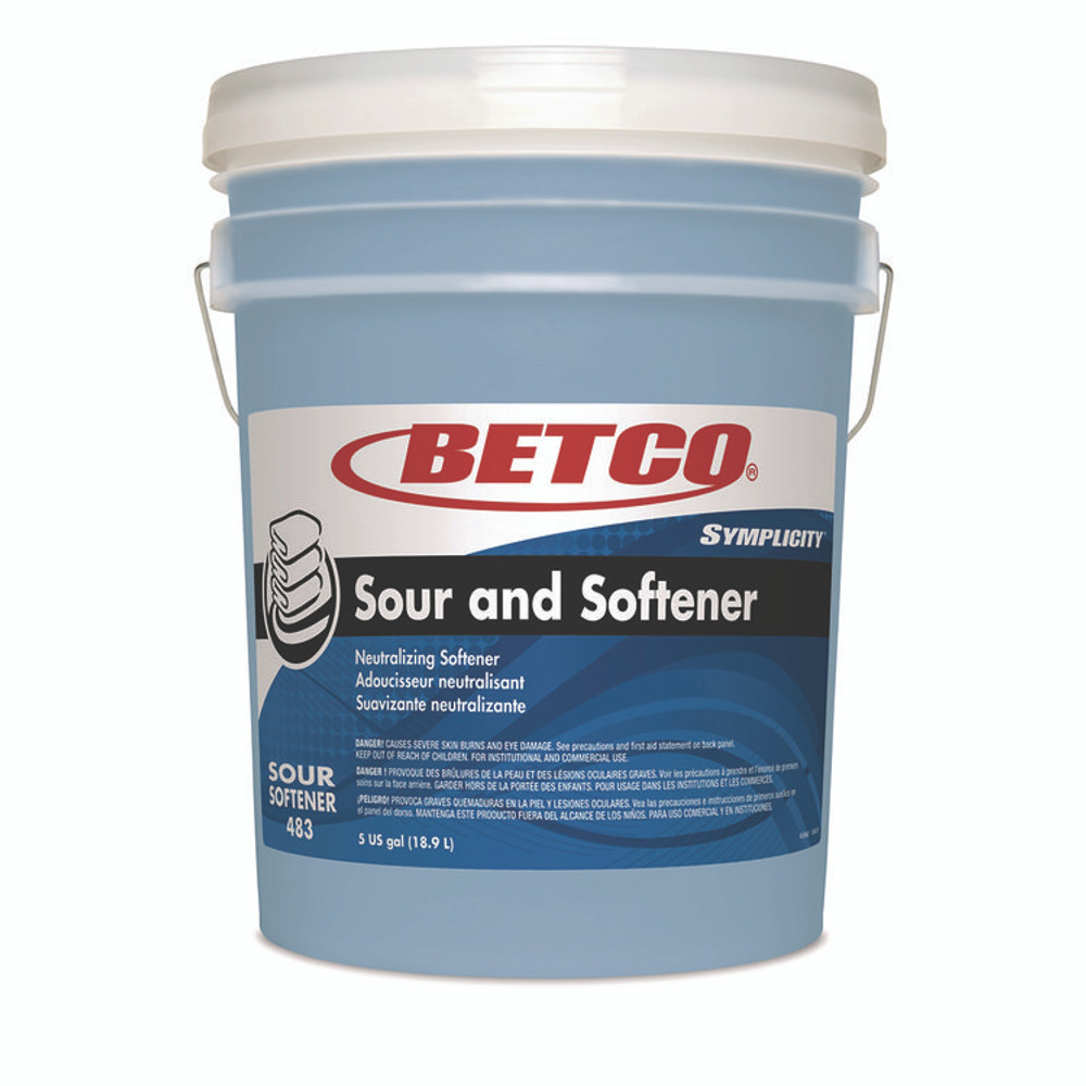 BETCO CORPORATION 4837800 Symplicity Sour and Softener, Springtime Fresh Scent, 5 gal Pail