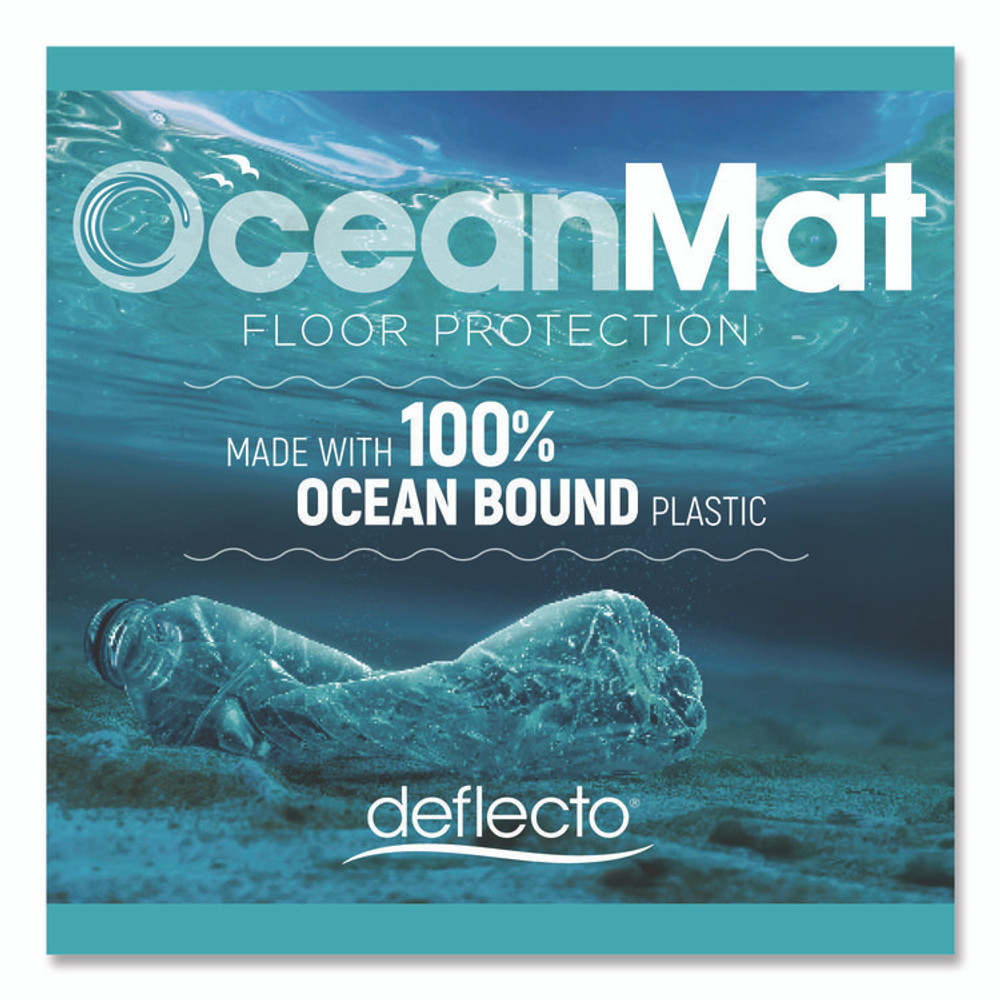 DEFLECTO CORPORATION CM1K442FOCB OceanMat Carpet Chair Mat, 46 x 60, Clear
