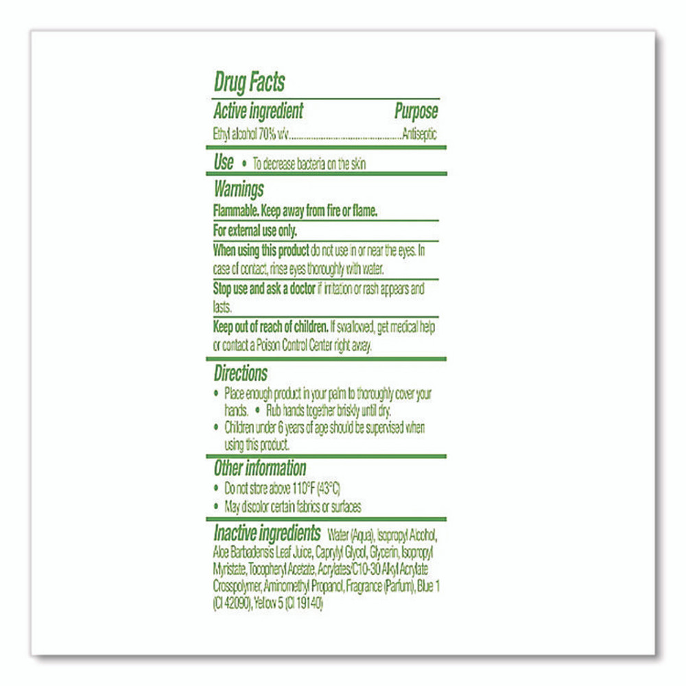 PERK 24388638 Instant Hand Sanitizer with Moisturizers, 8 oz Pump Bottle