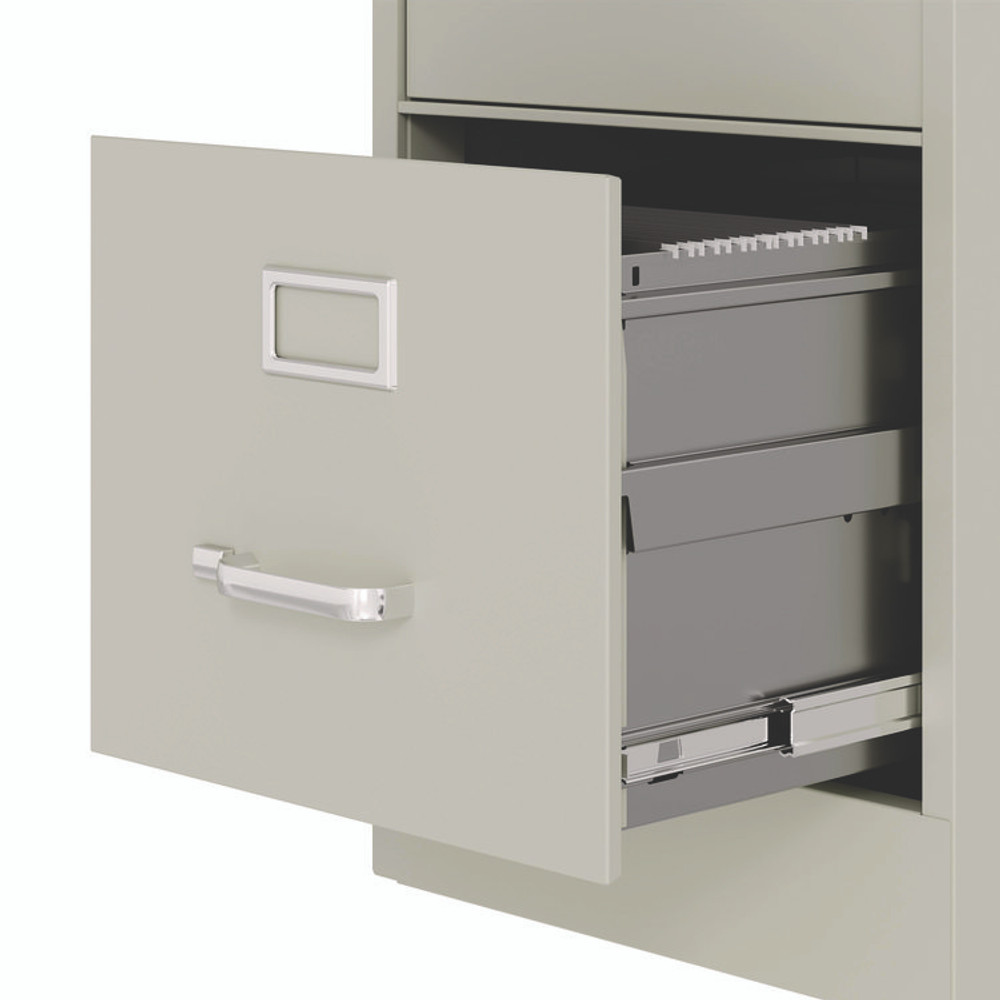 ALERA HVF1552LG Economy Vertical File, 4 Letter-Size File Drawers, Light Gray, 15" x 25" x 52"