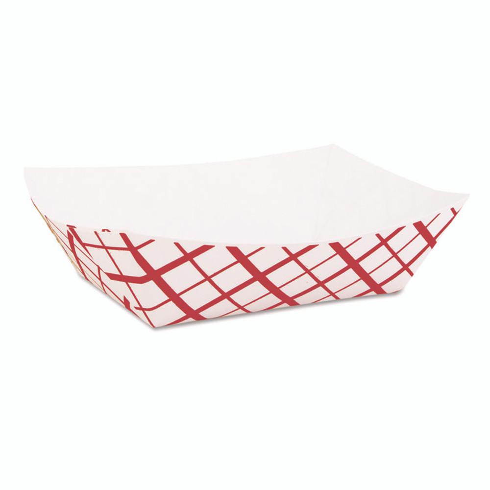 SOUTHERN CHAMPION TRAY SCT® 0413 Paper Food Baskets, 1 lb Capacity, Red/White, Paper, 1,000/Carton