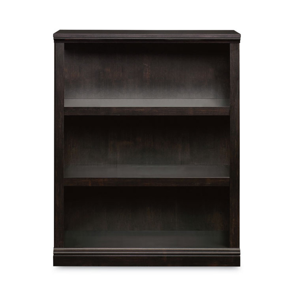 SAUDER WOODWORKING COMPANY 420175 Select Collection Bookcase, Three-Shelf, 35.37w x 13.22d x 69.76h, Estate Black