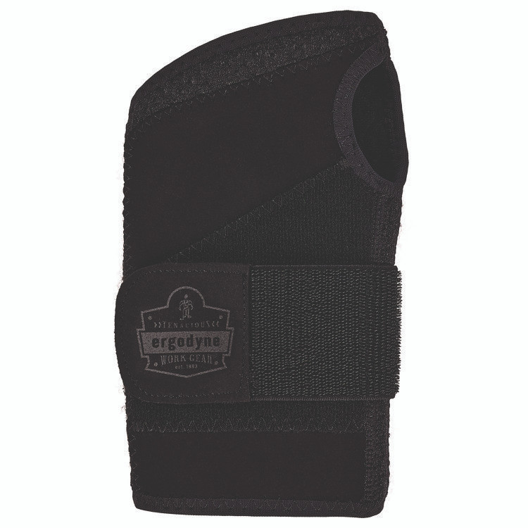 TENACIOUS HOLDINGS, INC. ergodyne® 70141 ProFlex 4005 Wrist Brace Support with Single Strap, Medium, Fits Left Hand, Black