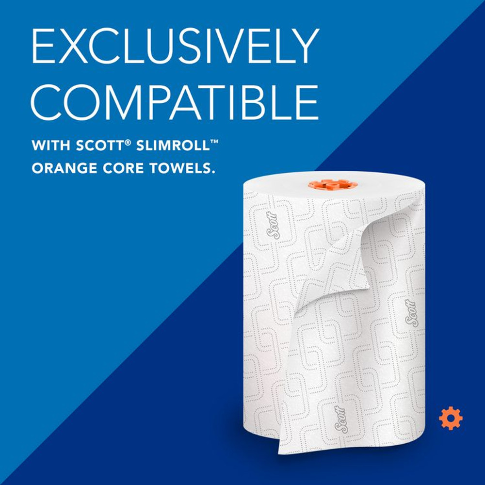 KIMBERLY-CLARK PROFESSIONAL Scott® 47091 Slimroll Manual Towel Dispenser, 12.65 x 13.02 x 7.18, White