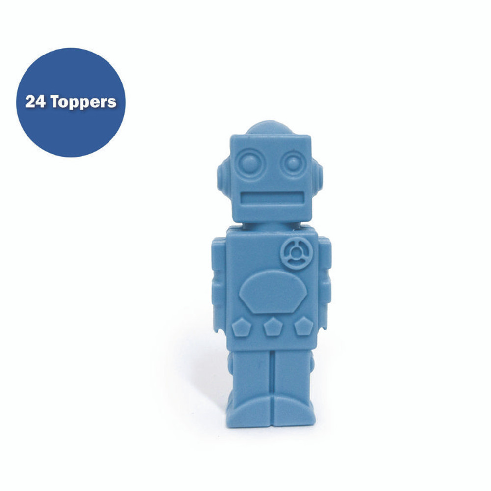 THE PENCIL GRIP TPG Creations™ 43024 Robot Pencil Topper, Ages 5 and Up, Light Blue, 24/Carton