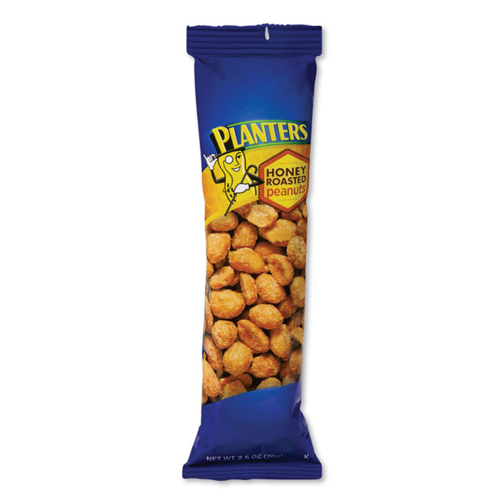 KRAFT FOODS, INC Planters® 01652 Honey Roasted Peanuts, 2.5 oz Tube, 15/Box