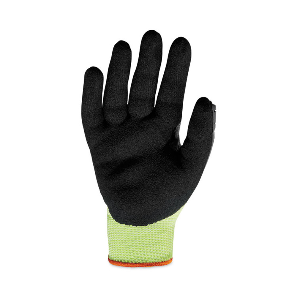 TENACIOUS HOLDINGS, INC. ergodyne® 17832 ProFlex 7141 ANSI A4 DIR Nitrile-Coated CR Gloves, EN388: 4X42DP, 9" Long, Small, Lime, 72 Pairs/Carton