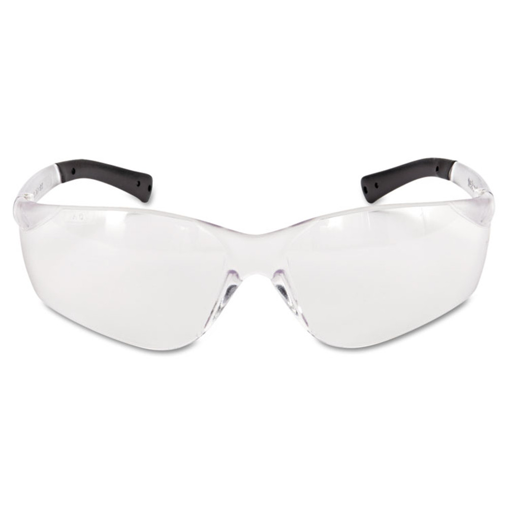 MCR SAFETY BK110AFBX BearKat Safety Glasses, Frost Frame, Clear Lens, 12/Box