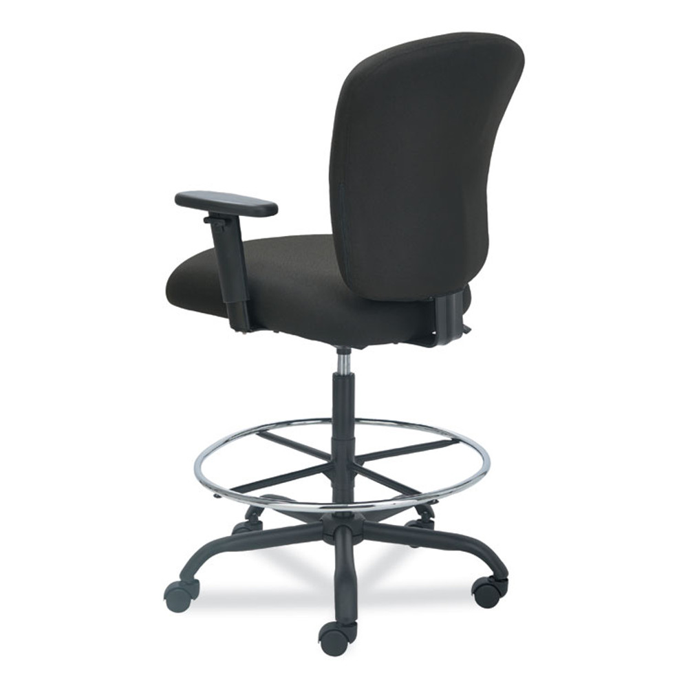 ALERA MT4610 Alera Mota Series Big and Tall Stool, Supports Up to 450 lb, 28.74" to 32.67" Seat Height, Black