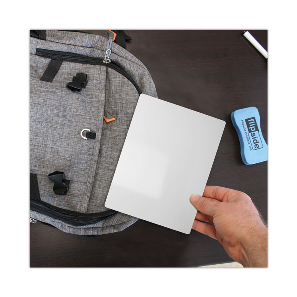 FLIPSIDE PRODUCTS 35656 Dry Erase Board, 5" x 7", White Surface, 12/Pack