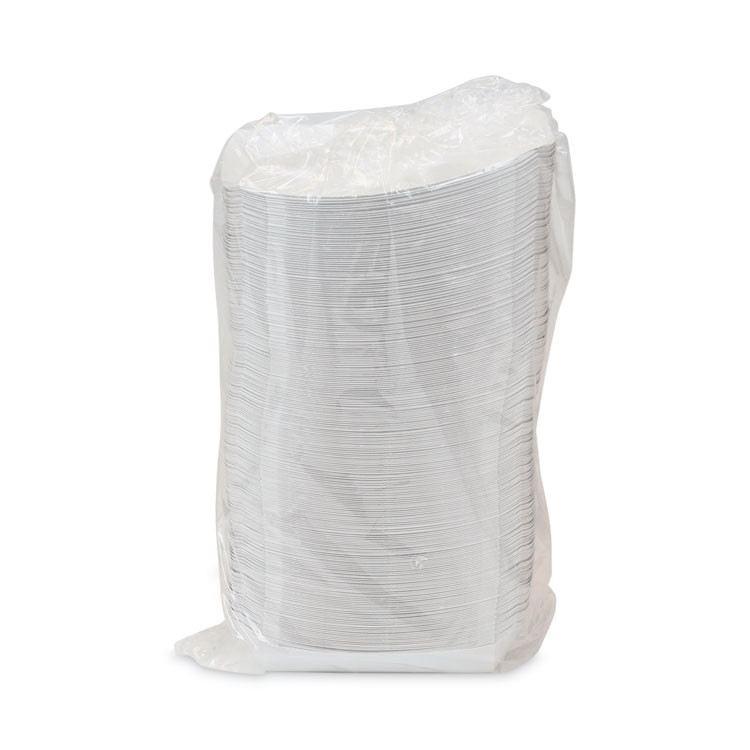 PACTIV EVERGREEN CORPORATION DDOGTPAC Paperboard Boat Basket, Hot Dog Tray with Perforations, 7 x 1.75 x 1.4, White, Paper, 1,000/Carton