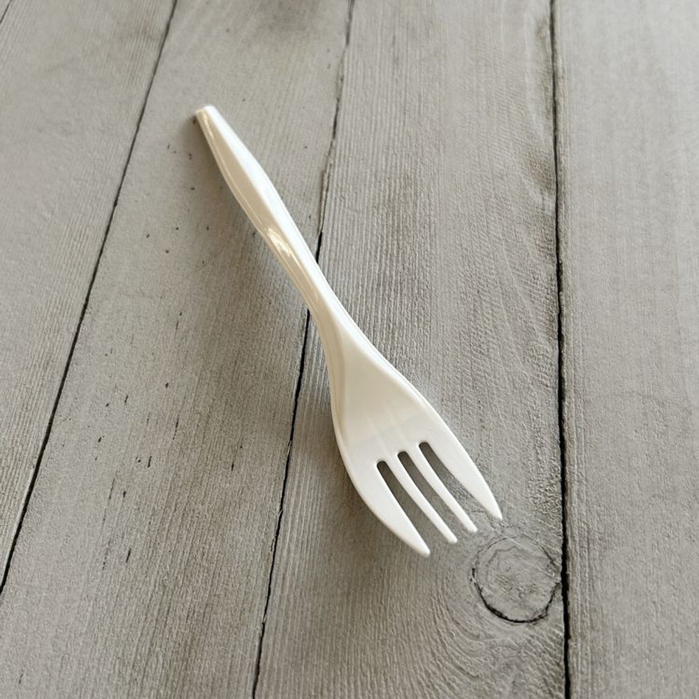 BOARDWALK FORKPPMW Mediumweight Polypropylene Cutlery, Fork, 5.51", Plastic, White, 1,000/Carton