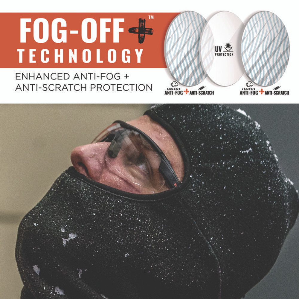 TENACIOUS HOLDINGS, INC. ergodyne® 59085 Skullerz SKOLL Anti-Scratch/Anti-Fog Safety Glasses, Matte Black Nylon Impact Frame, Indoor/Outdoor Polycarbonate Lens