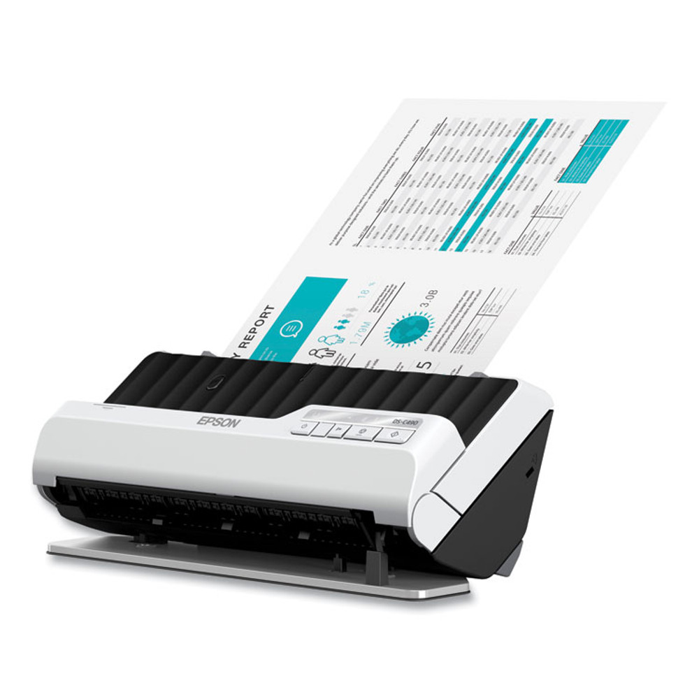 EPSON AMERICA, INC. B11B271201 DS-C490 Color Compact Desktop Document Scanner, 660 dpi Optical Resolution, 20-Sheet Auto Document Feeder