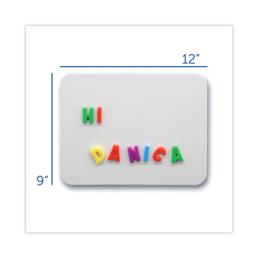 FLIPSIDE PRODUCTS 10025 Magnetic Dry Erase Board, 12" x 9", White Surface
