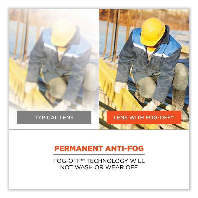 TENACIOUS HOLDINGS, INC. ergodyne® 50533 Skullerz Odin Safety Glasses, Kryptek Typhon Nylon Impact Frame, AntiFog Smoke Polycarbonate Lens