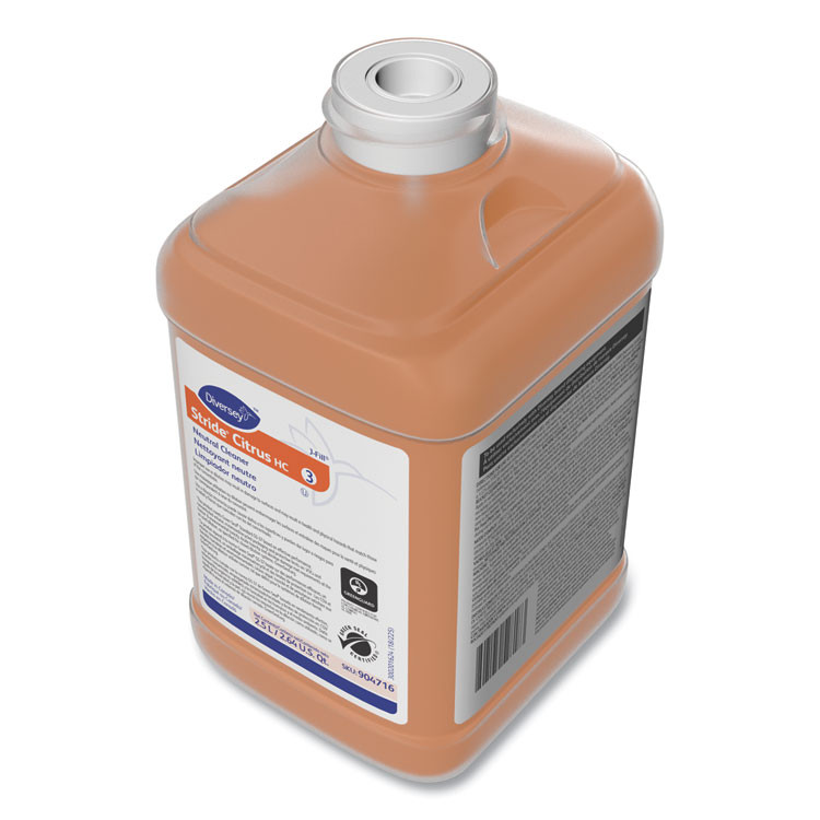 DIVERSEY 101109756 Stride Neutral Cleaner, Liquid, 84.5 oz, 2/Carton