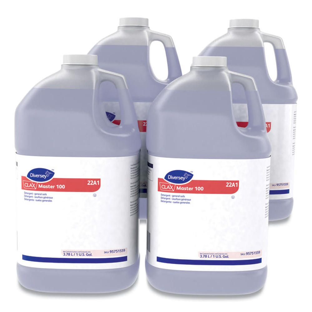 DIVERSEY 95751559 Clax Master 100, Liquid, Unscented, 4/Carton