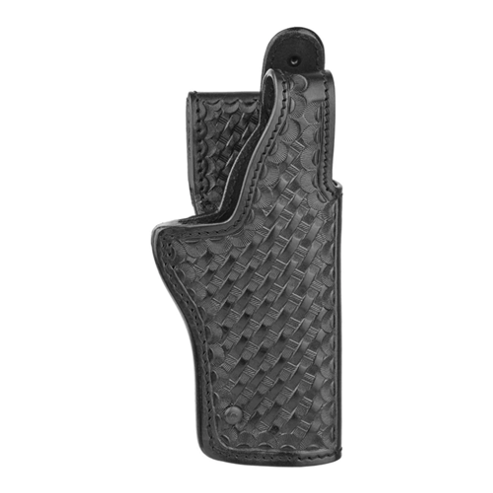 Dutyman 7321RH Basketweave Leather Mid Ride (Jacket Slot) Holster