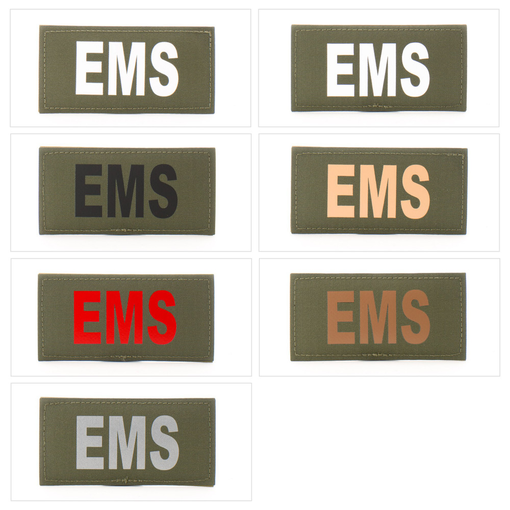 Eleven 10 E10-7001-EMS-RGR/RED 2x4 Med ID Patch