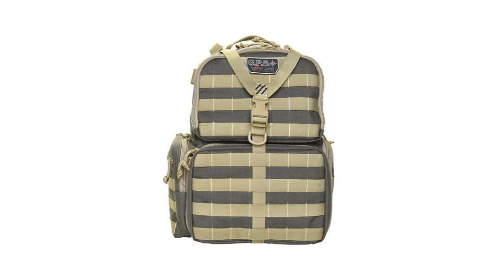 GPS GPS-T1612BPRK Tactical Range Backpack - Holds 3 Handguns