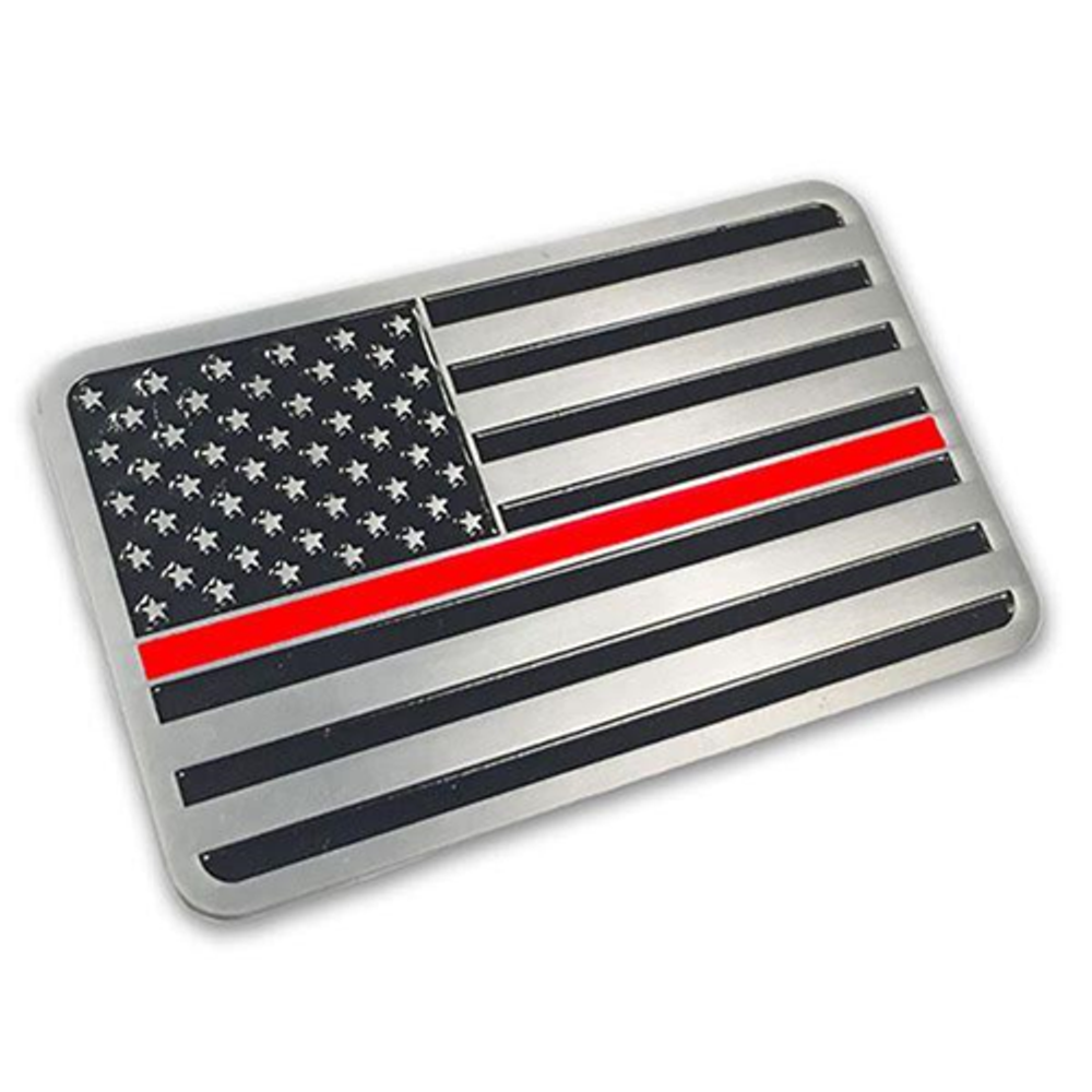 Thin Blue Line EMBLEM-TRL-AMERICAN Thin Red Line Vehicle Emblem