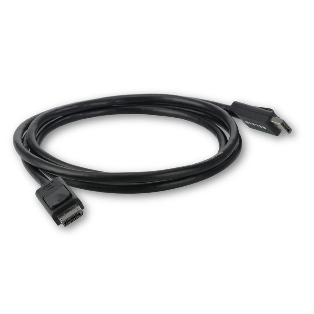 BELKIN, INC. Belkin F2CD000B03-E  3ft DisplayPort Cable with Latches Video/Audio - DP 4K M/M - Black - Male - DisplayPort Male - 3ft - Black