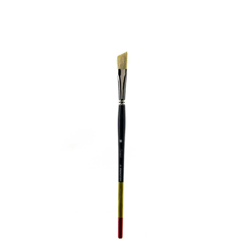 PRINCETON ARTIST BRUSH CO. Princeton 9700AB-10  Snap Paint Brush, Size 10, Angle Bright Bristle, Synthetic, Multicolor