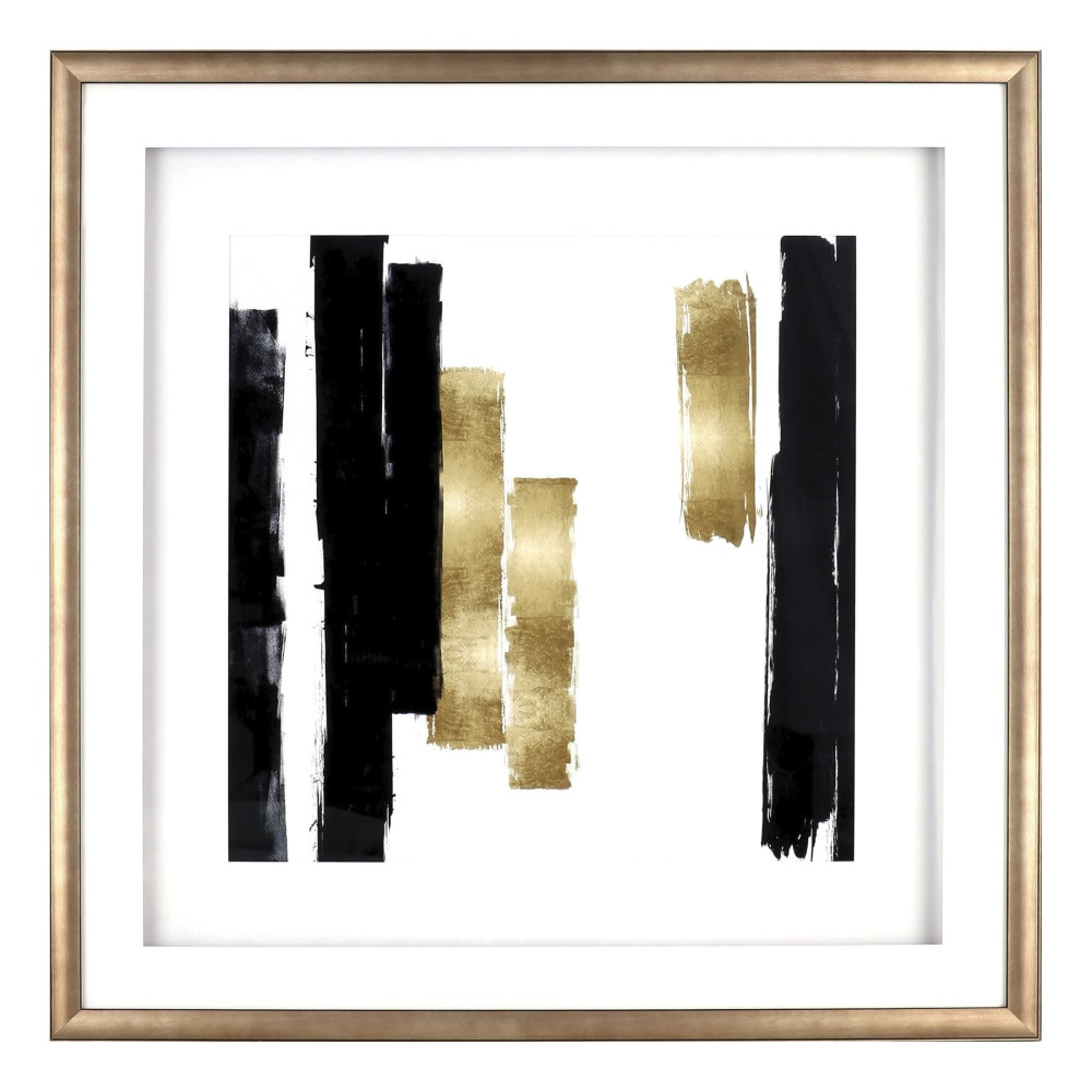 SP RICHARDS 04477 Lorell Blocks Design Framed Abstract Artwork, 29-1/2in x 29-1/2in, Design II