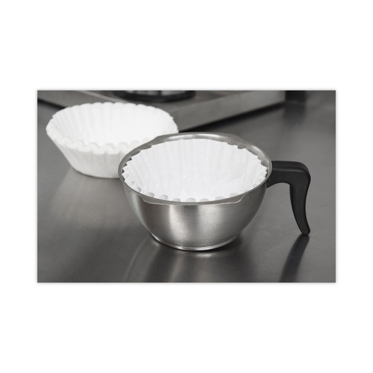 RDI USA Coffee Pro CPF200 Basket Filters for Drip Coffeemakers, 10 to 12 Cup Size, White, 200/Pack